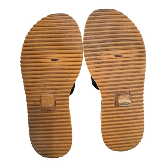 Dolce Vita Darcel Platform Slide Sandals, Black Leather, Size 8.5 - Picture 7 of 8